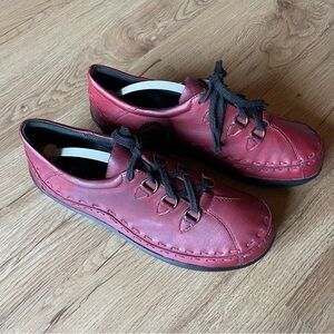 ZIERA Allsorts-W Shoes Rouge Trooper Oiled Leather Size 41 W